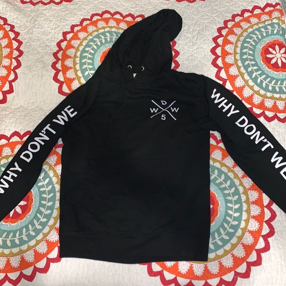 OFFICIAL WHY DON’T WE BLACK HOODIE || BARELY WORN